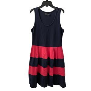 Duffield Lane Ludington Dress in Royal Blue and Red